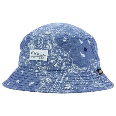 DICKIES  's Blue Chambray Paisley Print Bucket Sun Hat  LARGE/XL  eb-27662287